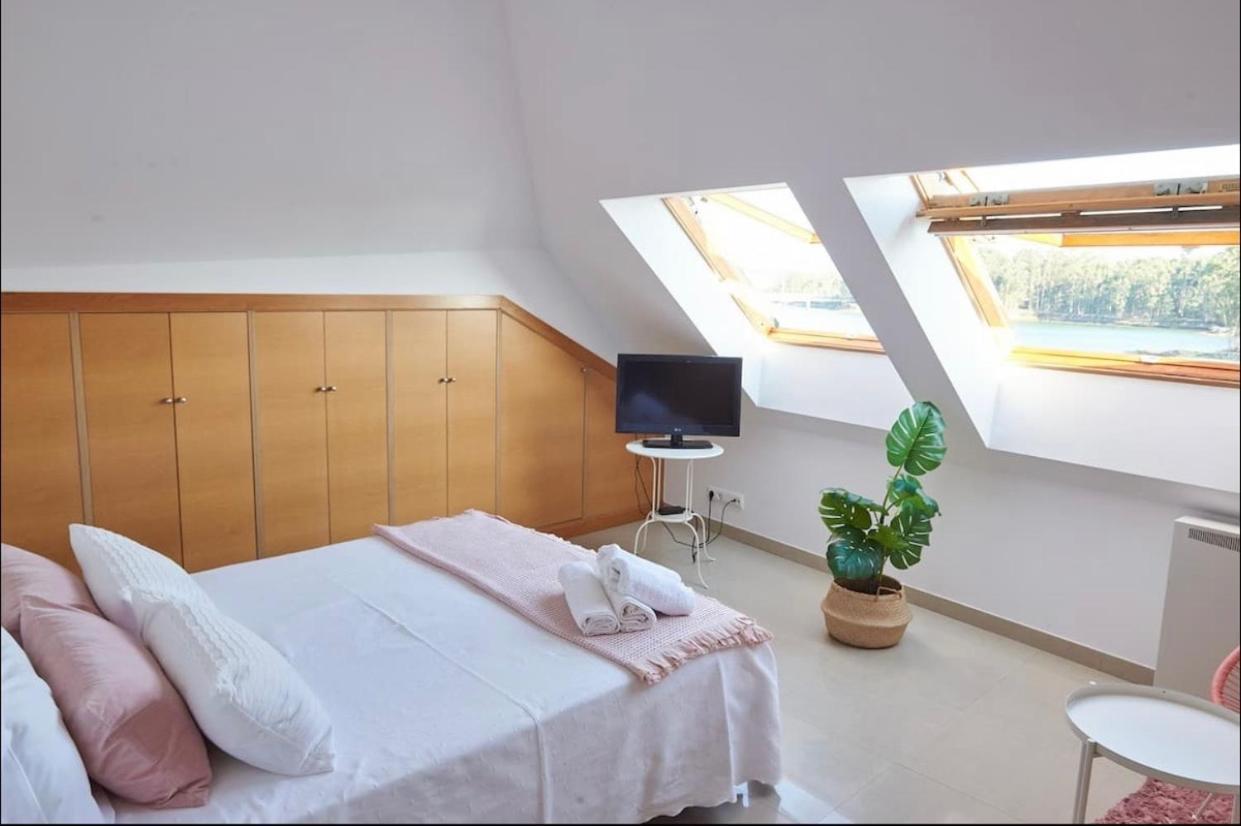 Ferienwohnung Exclusivo Atico Boutique Con Vistas Al Mar Vilanova de Arousa Exterior foto